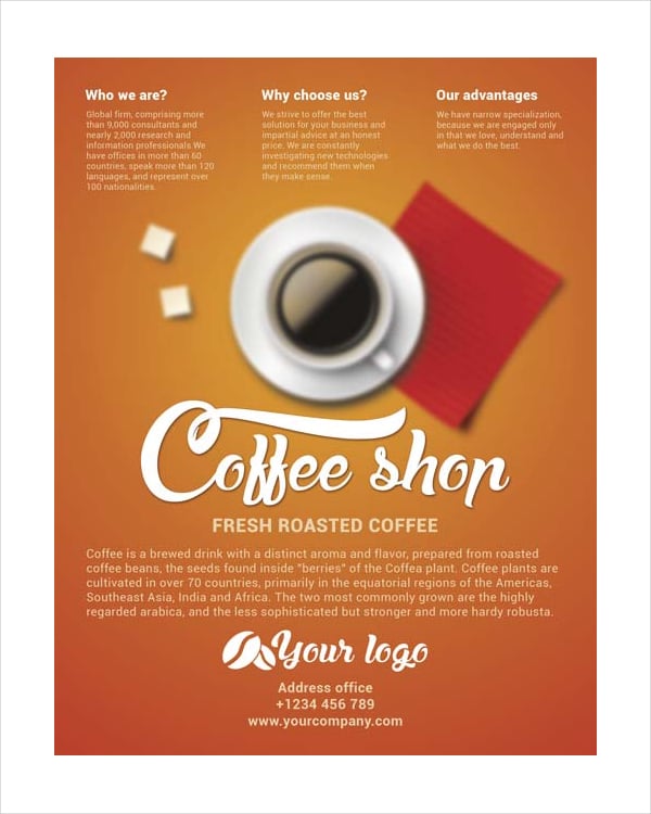 coffee shop job application template