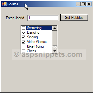 windows form application in c with database projects
