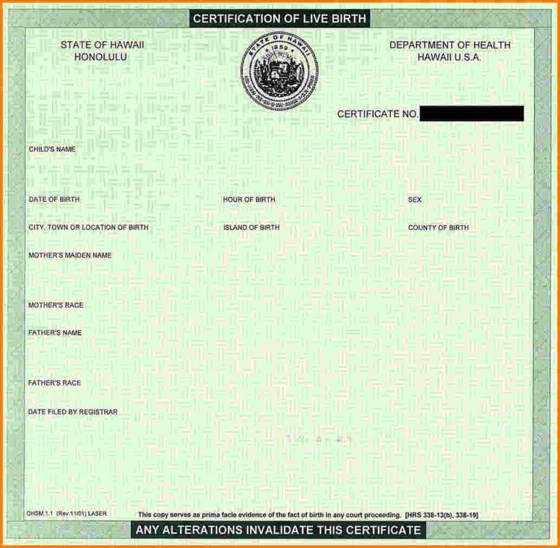 passport application actual copies of birth certificate of parents