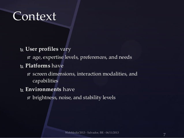 design guidelines for context-aware mobile applications