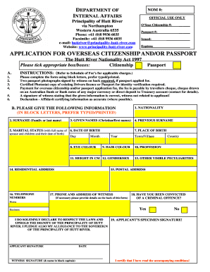 citizenship application form for australian