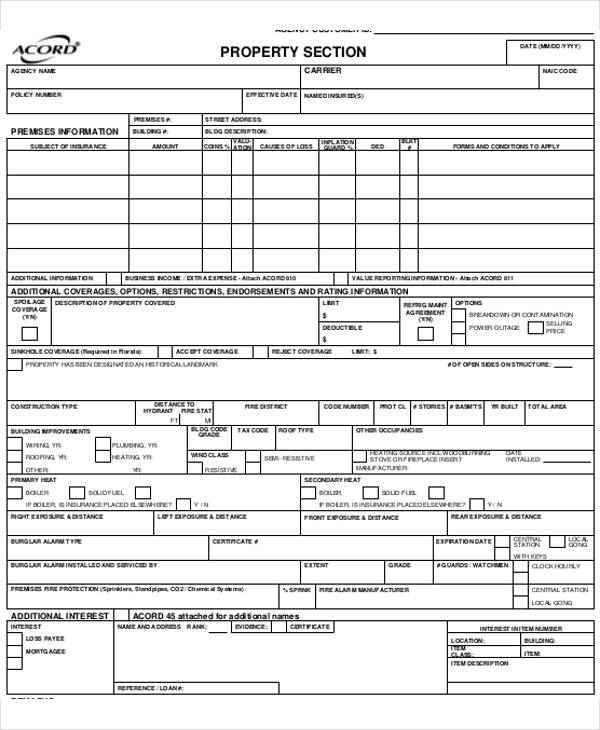 property insurance plus application form